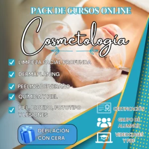 Combo 5 Cursos de Cosmetología + Curso Depilación con Cera