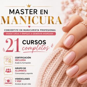 Master en Manicura (21 cursos) desde 0 a avanzado